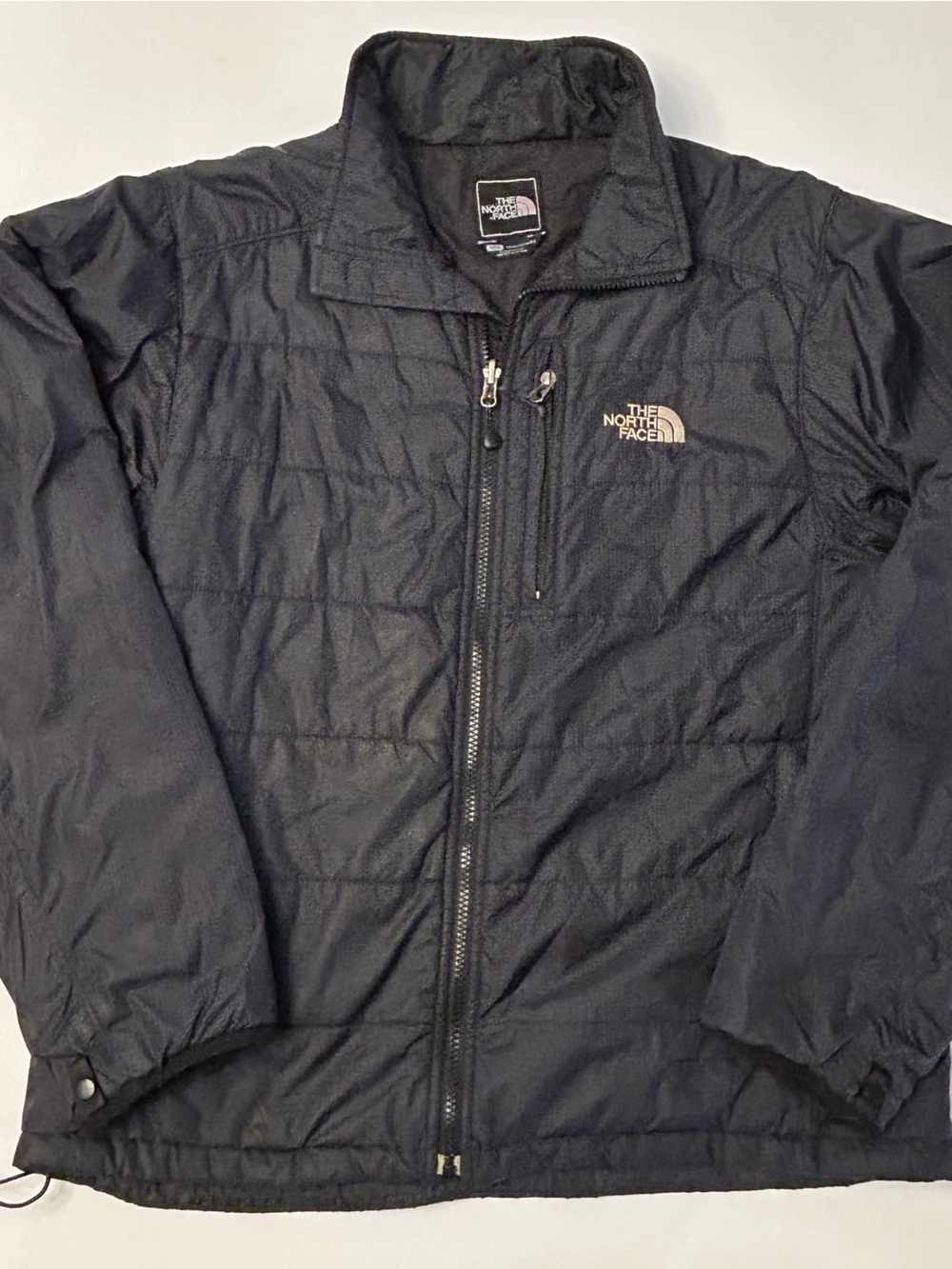North Face Black Quilted Puffer Primaloft Jacket Men’s SZ M EUC Gorpcore Winter - Picture 7 of 15